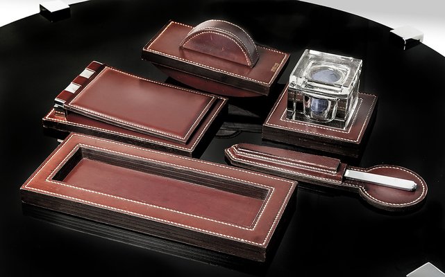Desk Set from Hermes, Set of 5 for sale at Pamono Desk Set from Hermes, Set of 5 for sale at Pamono