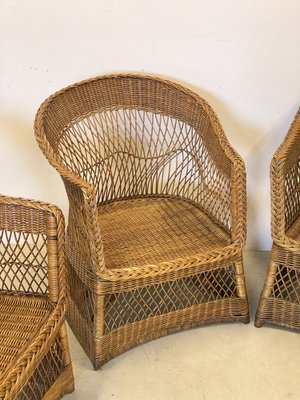 Vintage wicker set best sale