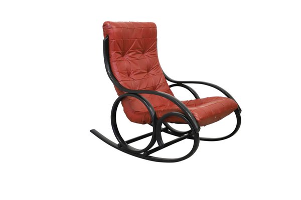 Sale 70’s 国産ヴィンテージ 鋲打ち　スピンドルチェア Vintage Leather Swing Chair from Strässle, 1970s for sale at