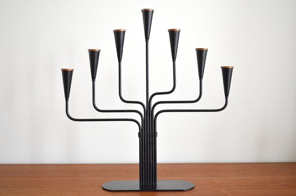 Swedish Candleholder by Gunnar Ander for Ystad-Metall, 1960s