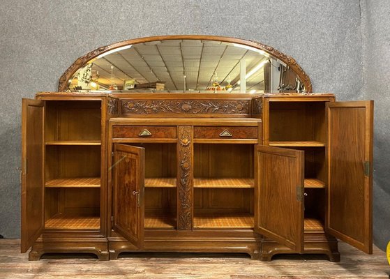 Art Deco Buffet in Walnut and Burl 1920s for sale at Pamono