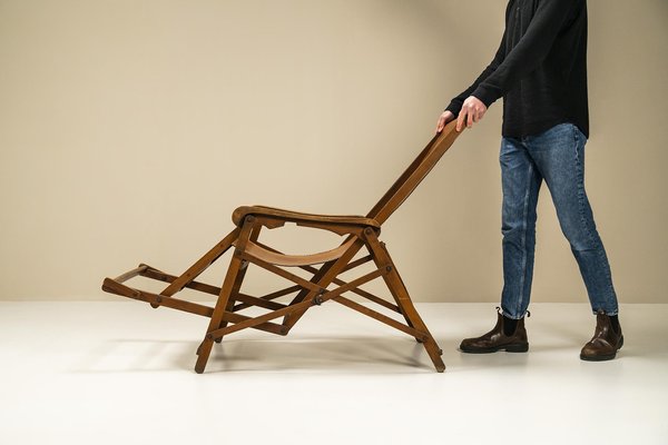 Deck lounge Chair in by Fratelli Reguitti X Louis Vuitton, Italy