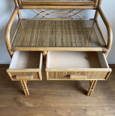 Rattan 2024 vanity desk