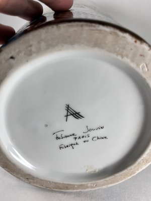 Grand Porcelain Vase by Fabienne Jouvin for sale at Pamono