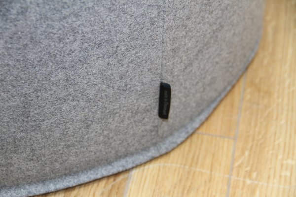 SOFTLINE DRUMS POUF 45×45 グレー Softline | DRUMS, pouf high 45 x 40 cm, Light Grey Felt 620