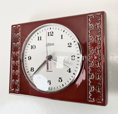 Reloj de pared vintage de ceramica de Kaiser Alemania anos 60 en venta en Pamono