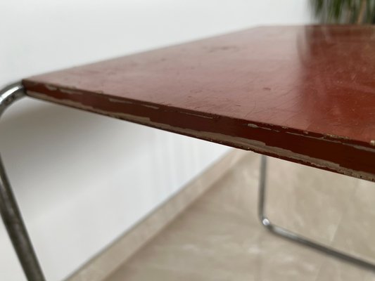 Bauhaus Chrome B9 Side Table attributed to Marcel Breuer for Mücke