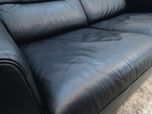 Black Leather FSM Ds 109 Sofa from de Sede for sale at Pamono