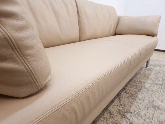 Intertime Nimbus Echtleder 2-Sitzer Sofa in Beige von de Sede bei Pamono kaufen