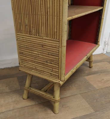 Raumteiler aus Bambus Bcherregal, 1960er bei Pamono kaufen