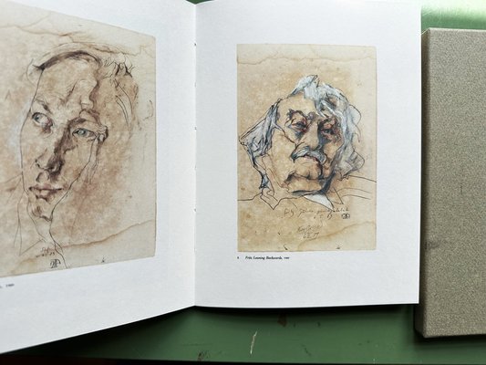 Horst Janssen, Signed Portrait, Pastel, 1989, Claude Bernard Gallery, New York for sale at Pamono Horst Janssen, Signed Portrait, Pastel, 1989, Claude Bernard Gallery, New York for sale at Pamono
