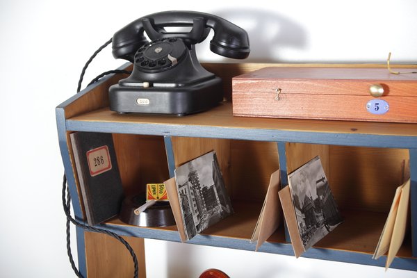 Vintage Postal Writing Desk, 1940s, Set of 65 for sale at Pamono