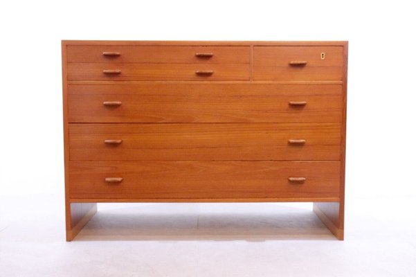 Teakwood Chest of Drawers Ry Møbler, Hans Wegner, 1955 for sale at