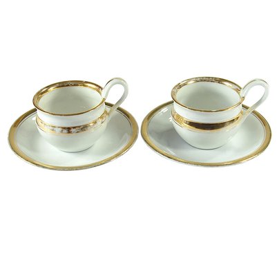 Porzellantassen aus dem 19. Jh. von KPM Berlin, 1890er, 2er Set bei Pamono kaufen