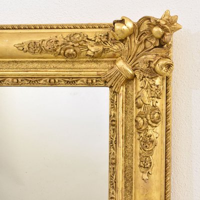 Antiker Spiegel aus Blattgold, 1840 bei Pamono kaufen