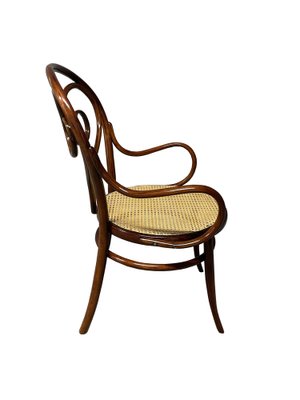 Original Art Nouveau Armchair with Viennese Wicker from Thonet