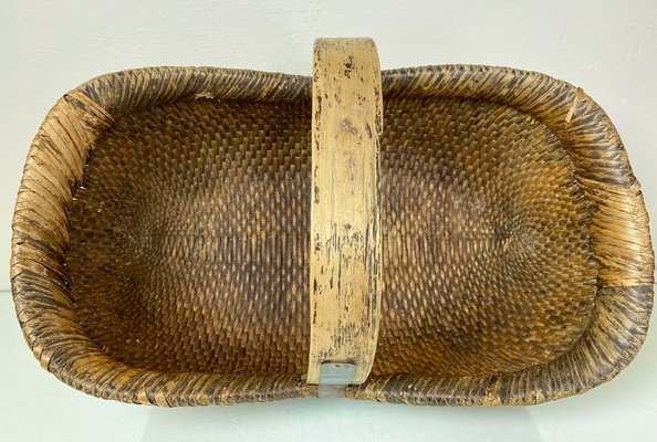 Panier Ancien Tissé Navajo Amérindien Sud-ouest Vers 1900 - Occasion Authentique