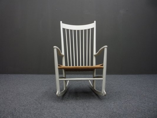 Modern Scandinavian Rocking Chair J16 in Beech & Danish Cord attributed to  Hans J. Wegner for FDB, 1950s for sale at Pamono