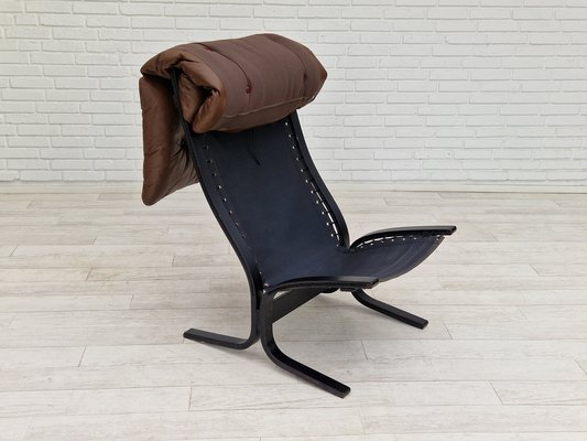 Norwegian Siesta Lounge Chair in Leather & Bentwood by Ingmar Relling for Westnofa, for sale at Pamono