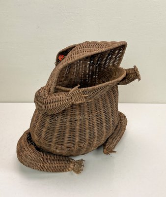 Wicker frog purse sale