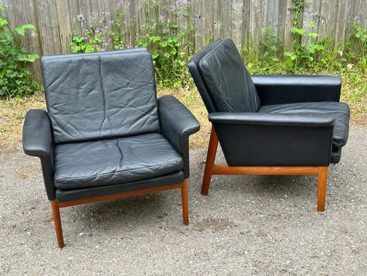 Mid-Century Model 128 Jupiter Lounge Chair in Teak by Finn Mid-Century Model 128 Jupiter Lounge Chair in Teak by Finn