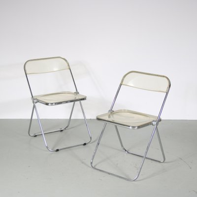 Plia Folding Chair by Giancarlo Piretti for Castelli Italy 1970s