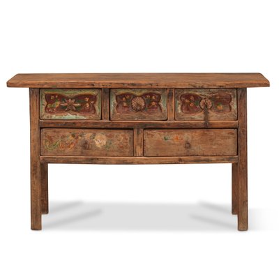 Five Drawer Console Table From Shandong - 19thC Five Drawer Console Table From Shandong - 19thC