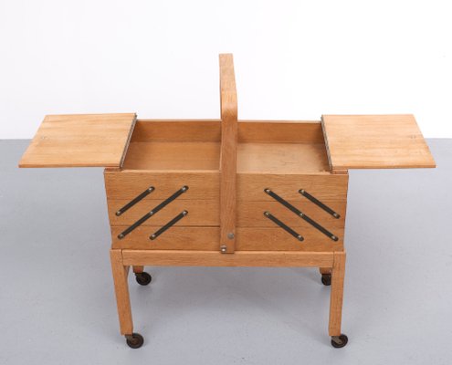 Sewing Box Wood Cantilever M 