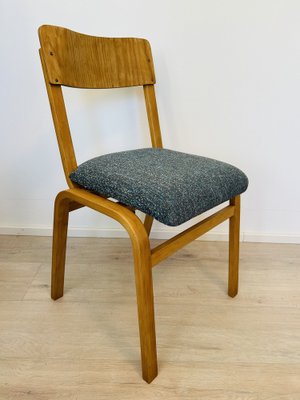 Wooden School Chair from Ton 1960s for sale at Pamono