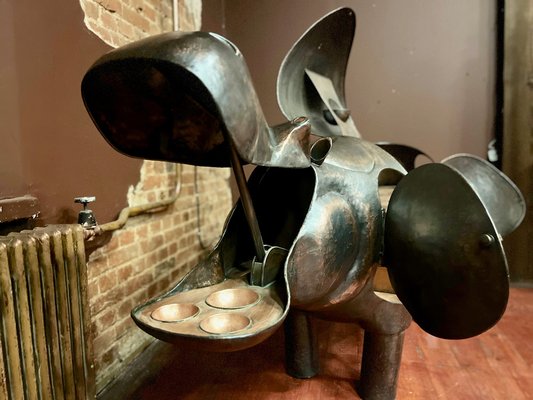 Large Copper Hippo Bar Sculpture in the style of Xavier Lalanne