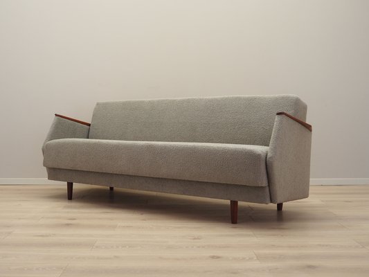 Danish Grey Sofa Bed, 1970s for sale at Pamono