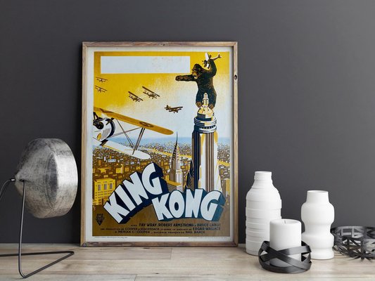 KING KONG Movie Poster 1933 RARE Print