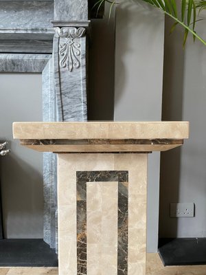 Tessellated Marble Pedestal from Maitland Smith 1980s