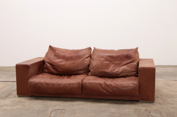 Vintage Budapest Sofa in Cognac Color by Paola Navone for Baxter