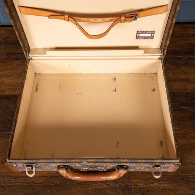 Vintage French President Briefcase in Monogram Canvas from Louis