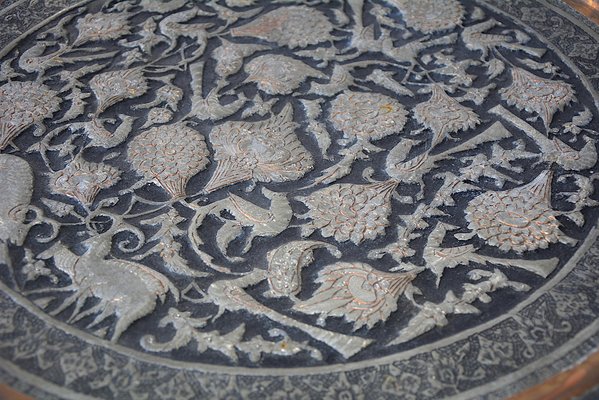 Assiette à thé arabe en cuivre - Arts de la table