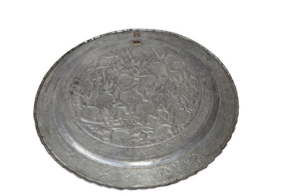 Large Copper Plate with Engraving, 1940s for sale at Pamono