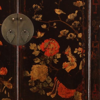 Black Painted Apothecary Chest From Shanxi - 19thC Black Painted Apothecary Chest From Shanxi - 19thC