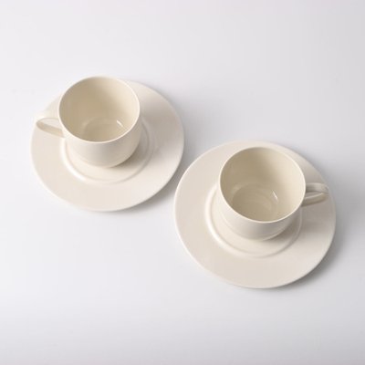 Porcelain Cups by Ettore Sottsass for Alessi, 1990s, Set of 2 for