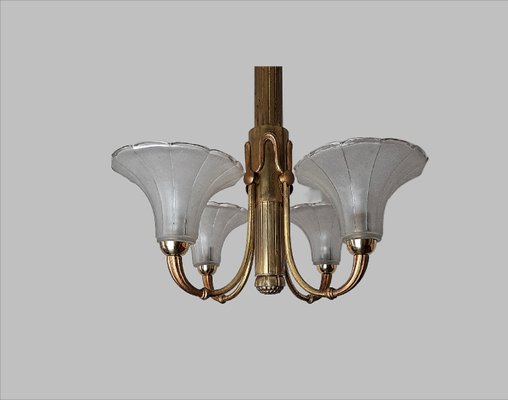 Small art deco chandelier deals