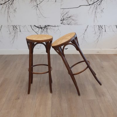 Pair of Late 19th Century Bentwood Tabourets Pair of Late 19th Century Bentwood Tabourets