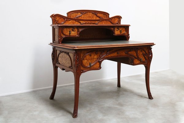 19th century french louis xvi style bronze trim desk