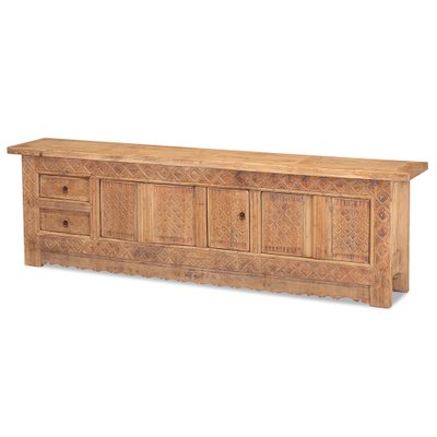 Xinjiang Carved Low Sideboard, 1920s for sale at Pamono