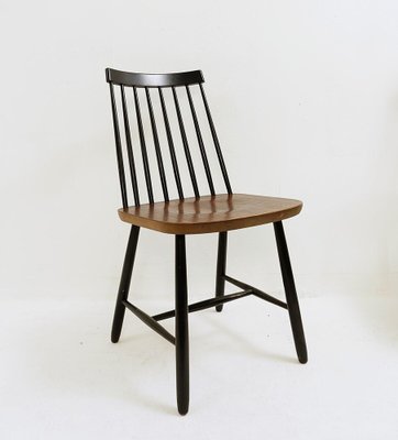 Mid-Century Spindle Back Dining Chairs attributed to Yngve Ekström
