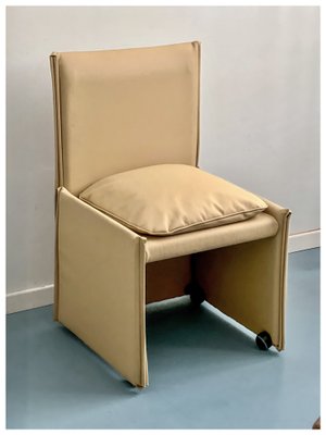 Leather Model 401 Break Armchair by Mario Bellini for Cassina