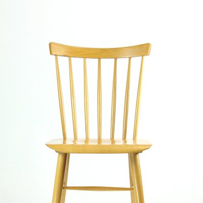 Mid-Century Ironica Chair in Oak Wood by Ton, Czechoslovakia