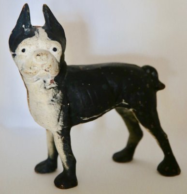 Original Cast Iron Dog Doorstop, 1930s for sale at Pamono