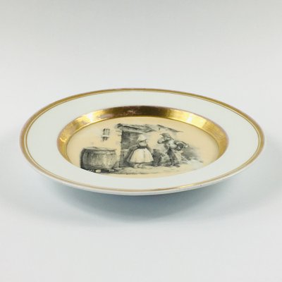 Antique Decorative Plate Hand Painted Porcelain from KPM Berlin