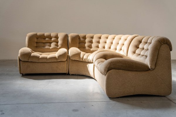 Semi Circle Modular Sofa by F. Ili Carloni 1970 Set of 3 for sale at Pamono