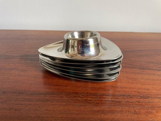 Bauhaus Eierbecher von Prof. Wagenfeld für WMF, Deutschland, 1950er, 6er Set bei Pamono kaufen